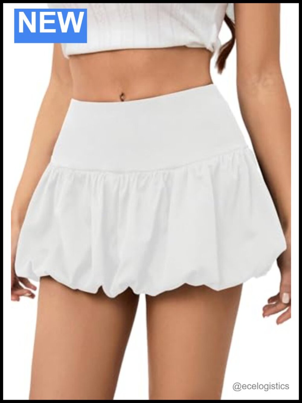 Y2K Bubble Mini Skirt Low Rise Puff Skort